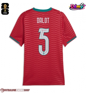 Portugalsko Diogo Dalot #5 Domácí Dres pro Dámy MS 2026 Krátkým Rukávem